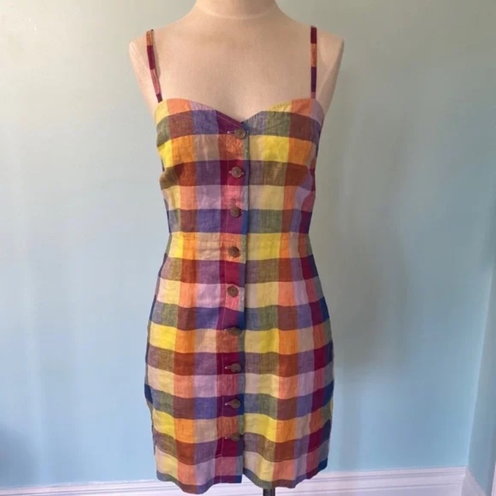 Aritzia Wilfred Ducharme Button Down linen dress SZ8